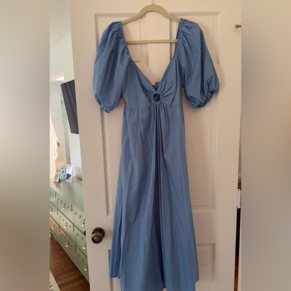 Abercrombie & Fitch Light Blue Midi Dress - Picture 4 of 4